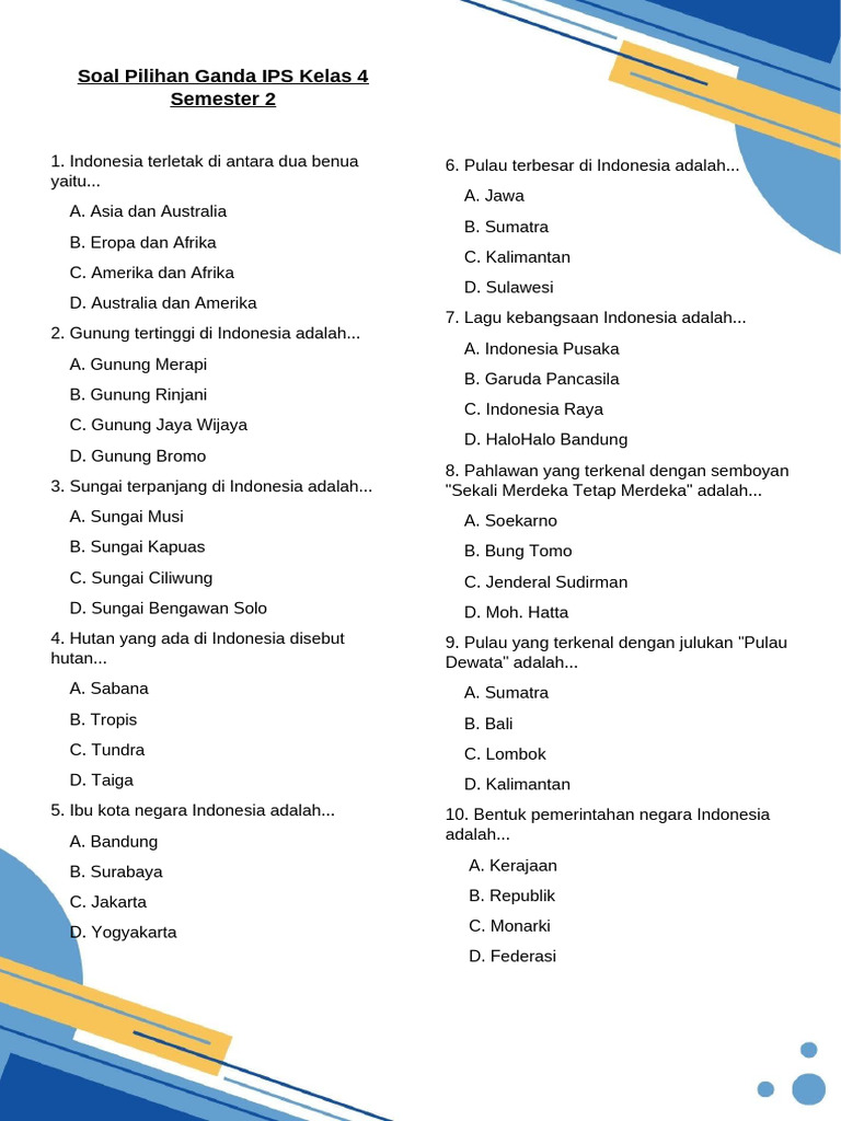 5 Rahasia Nilai Tinggi Contoh Soal IPS Kelas 4 Semester 2 Tentang Raja Purnawarman 2026