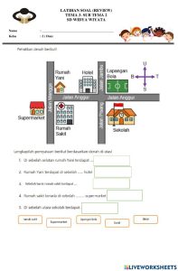 Arah Mata Angin dan Mata Uang kelas 2 worksheet