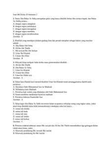 Soal SKI Kelas 10 Khulafaur Rasyidin PDF
