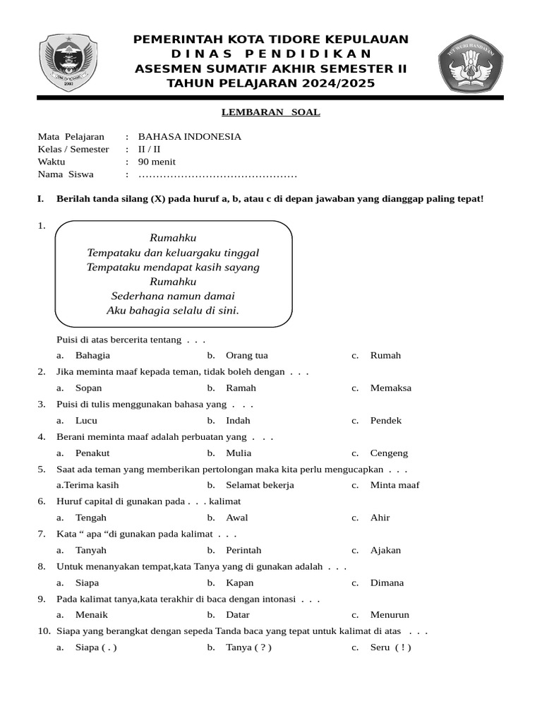 Jangan Sampai Salah! 5 Soal Tematik Kelas 2 Semester 2 PDF Matematika Terlengkap Jangan Sampai Salah! 5 Soal Tematik Kelas 2 Semester 2 PDF Matematika Terlengkap