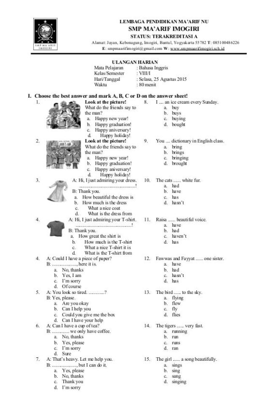 Kumpulan Soal Bahasa Inggris Kelas 7 Semester 2 PDF Siap Cetak, Ternyata Ini Rahasia Nilai 100 2026