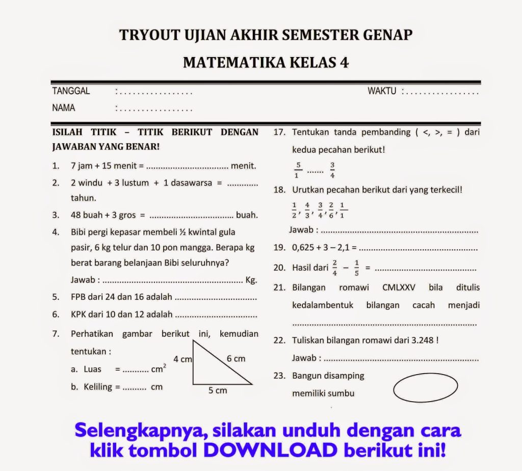 Segera Tutup! 3 Rahasia Bank Soal Semester 2 Kelas 4 demi Lulus SPMB SMP 2026