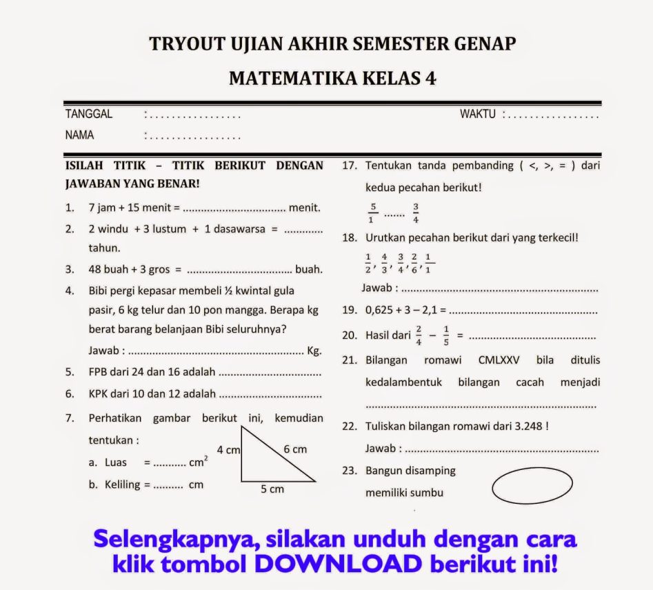 Segera Tutup! 3 Rahasia Bank Soal Semester 2 Kelas 4 demi Lulus SPMB SMP 2026