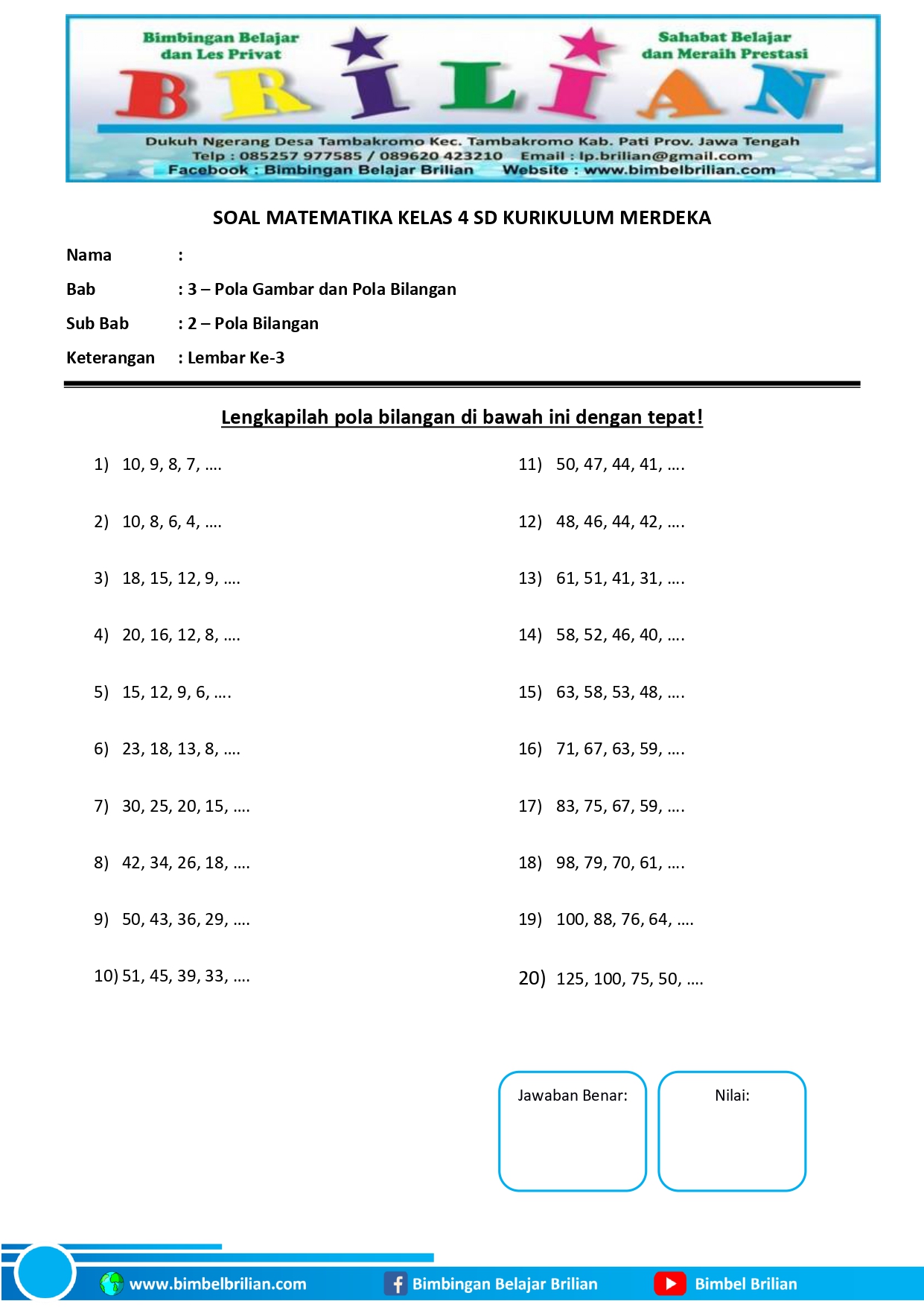 Ternyata Hanapi Bani Pakai Bank Soal Tema 3 Kelas 4, Nilai Auto 100