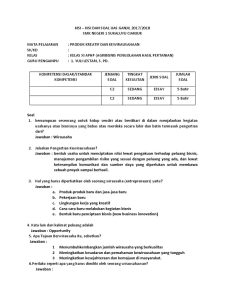 Soal Kwu Kelas 11 Semester 2 - Soal-Pilihan