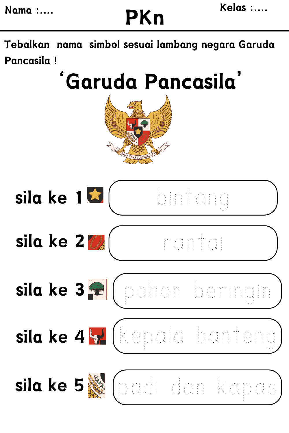 Pin di LKPD Pancasila Kelas 1 Pin di LKPD Pancasila Kelas 1