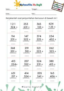 Penjumalahan Dan Pengurangan Indonesia Worksheet For Kids Lembar - Free