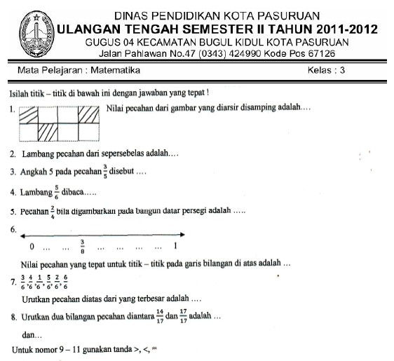 Kumpulan Soal Uts Matematika Sd Kelas 4 Semester 2018 - trenddom Kumpulan Soal Uts Matematika Sd Kelas 4 Semester 2018 - trenddom