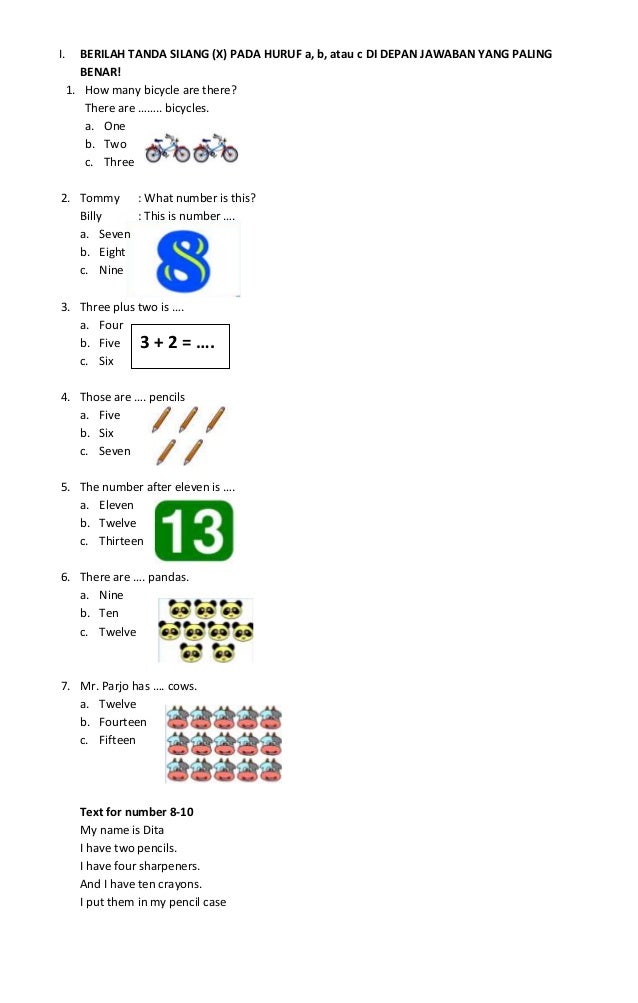 Membuka Pintu Bahasa Inggris Soal dan Kisi-Kisi Esensial untuk Kelas 3 Membuka Pintu Bahasa Inggris Soal dan Kisi-Kisi Esensial untuk Kelas 3