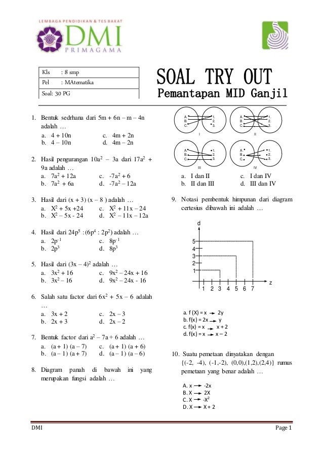 Akhirnya! Latihan Soal Matematika Kelas 8 Semester 2 dengan Kunci Jawaban dan Pembahasan