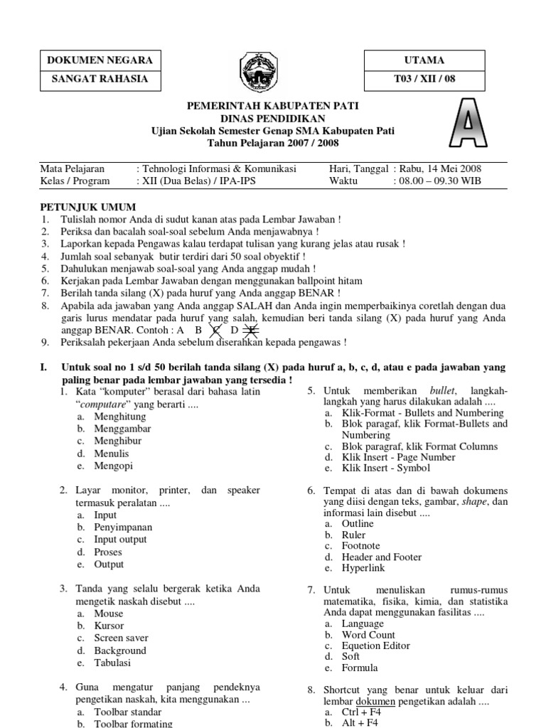 Persiapan Optimal Kumpulan Contoh Soal Ujian Semester 2 SMP Kelas 7 Persiapan Optimal Kumpulan Contoh Soal Ujian Semester 2 SMP Kelas 7