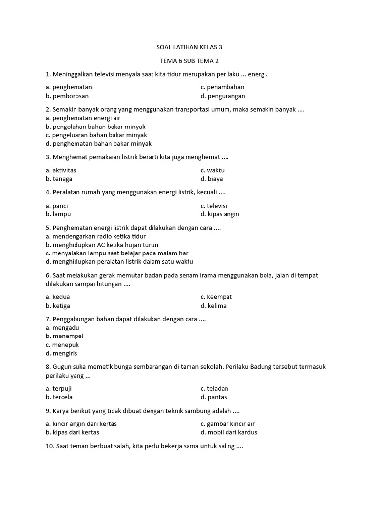 7 Rahasia Download Soal Tematik Kelas 3 Sub Tema 4 yang Wajib Tahu Sebelum Terlambat 2026 7 Rahasia Download Soal Tematik Kelas 3 Sub Tema 4 yang Wajib Tahu Sebelum Terlambat 2026