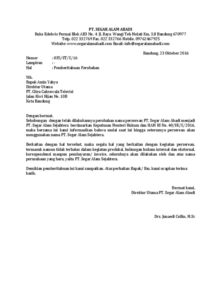 Cara Membuat Surat Perubahan Nama Perusahaan Word 2010 yang Benar dan 7 Hal Wajib Tahu Sebelum Terlambat