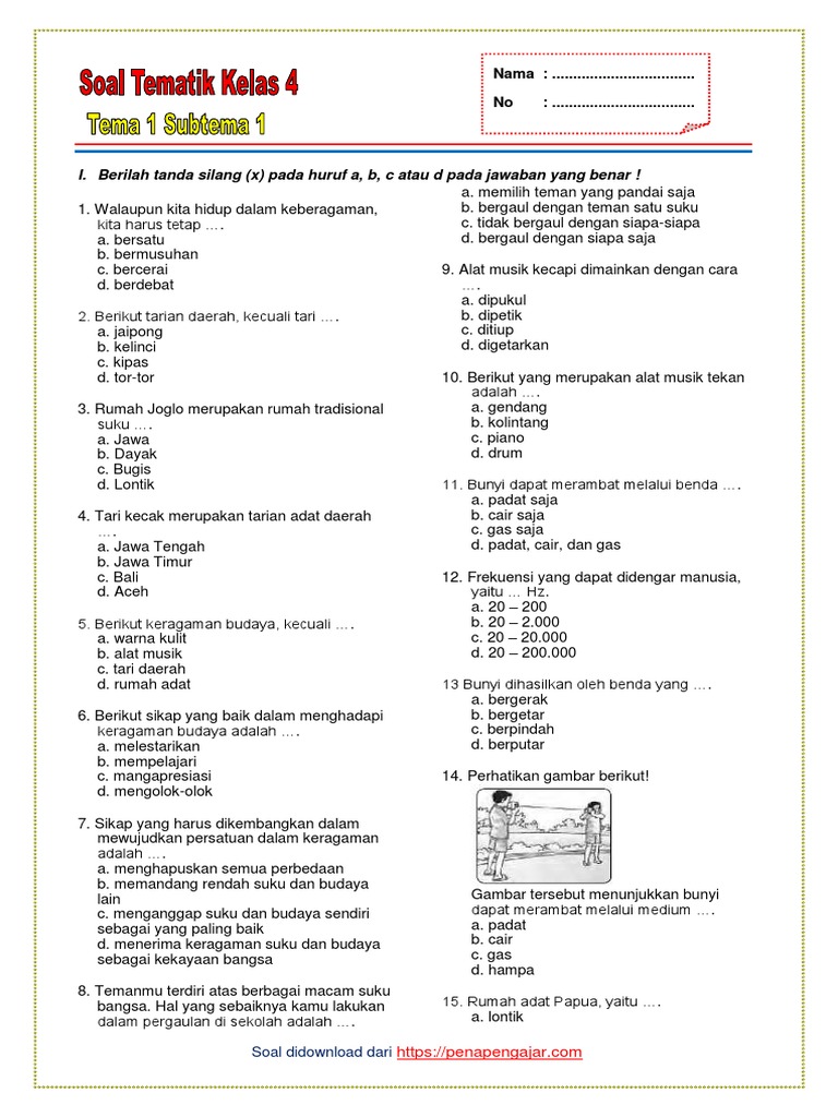 Rahasia download soal tematik kelas 4 tema 1 pdf yang Bikin Anak Sukses di Tahun 2026 Rahasia download soal tematik kelas 4 tema 1 pdf yang Bikin Anak Sukses di Tahun 2026