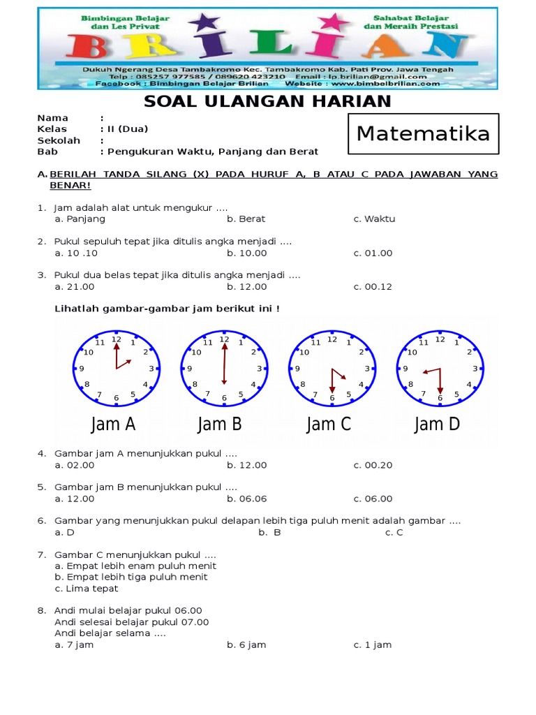 Ternyata Banyak Orang Dewasa Gagal Jawab Soal Pengukuran Waktu Kelas 2 SD, Kamu Berani Coba?