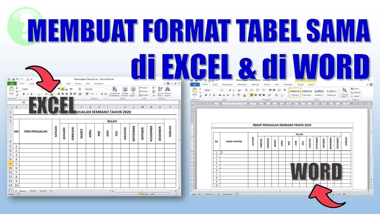 Terungkap Cara Cepat Ubah Tabel yang Sudah Jadi di Word diubah jadi Excel Tanpa Ribet