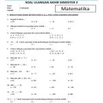 soal ulangan matematika kelas 4 semester 2