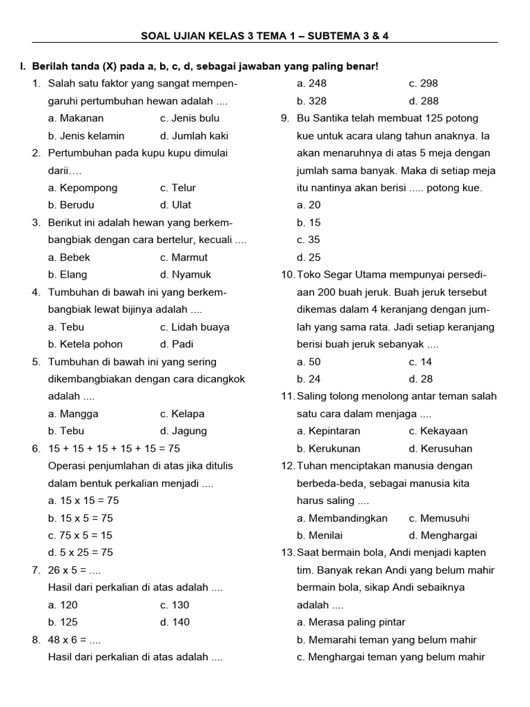 Cara Cepat Download Soal Tematik Kelas 3 Tema 1 Sub Tema 4 Sebelum Jadwal Liga 1 Berubah Cara Cepat Download Soal Tematik Kelas 3 Tema 1 Sub Tema 4 Sebelum Jadwal Liga 1 Berubah