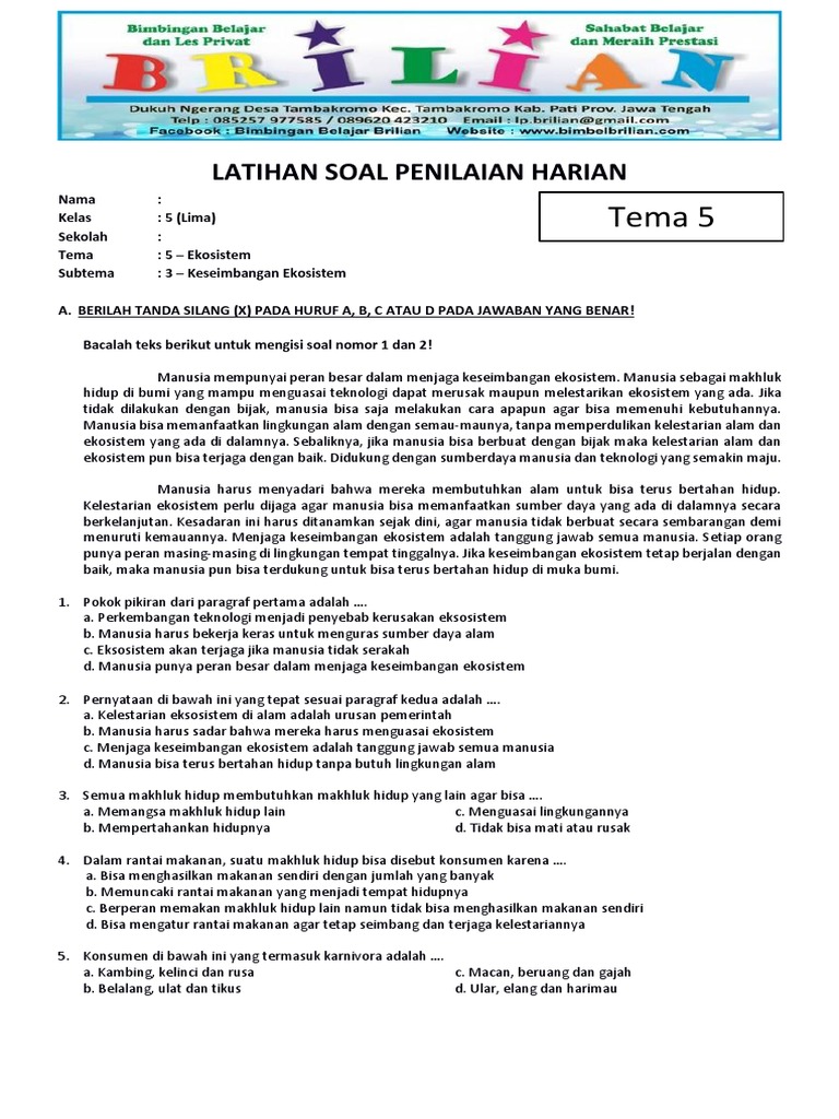 Download soal tematik kelas 5 tema 5 subtema 3 Gratis, Cara Cepat Kuasai Bahasa Inggris Download soal tematik kelas 5 tema 5 subtema 3 Gratis, Cara Cepat Kuasai Bahasa Inggris