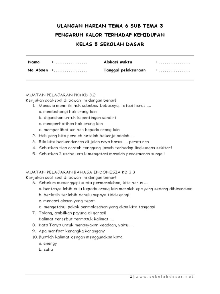 Terbukti 7 Tips Download Soal Tematik Kelas 5 SD Tema 1 Subtema 3 Agar Nilai Melesat Terbukti 7 Tips Download Soal Tematik Kelas 5 SD Tema 1 Subtema 3 Agar Nilai Melesat
