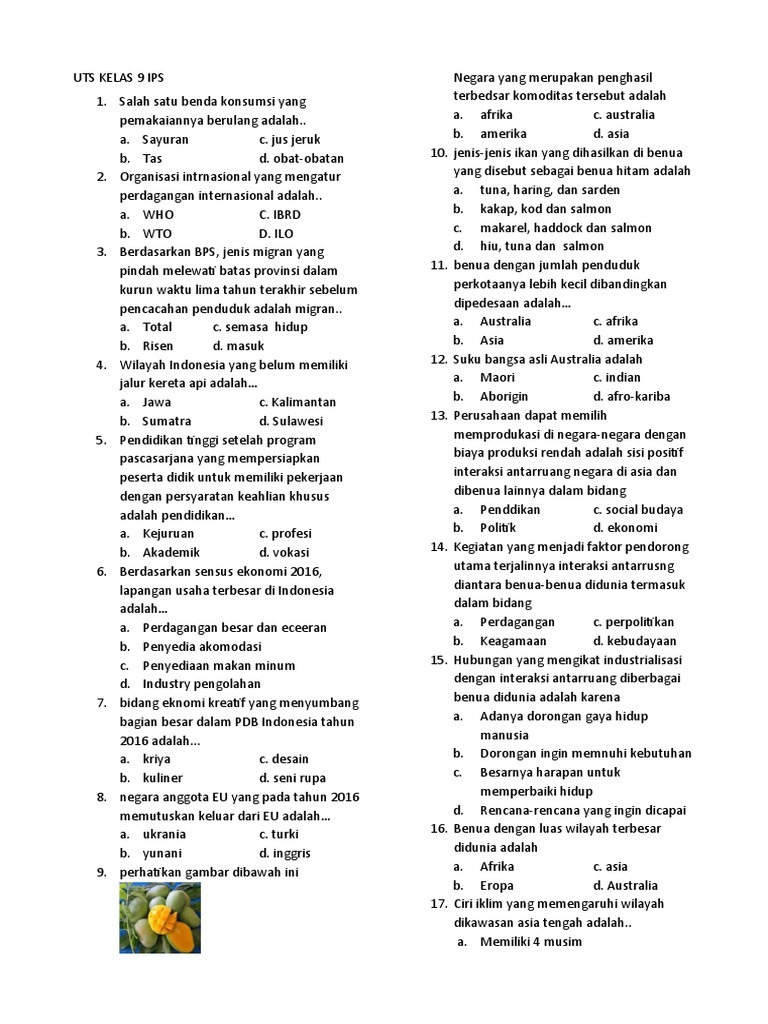 Rahasia Lulus Ujian dengan Download soal ips kelas 9 semester 2 pdf Terbaru Ini Rahasia Lulus Ujian dengan Download soal ips kelas 9 semester 2 pdf Terbaru Ini