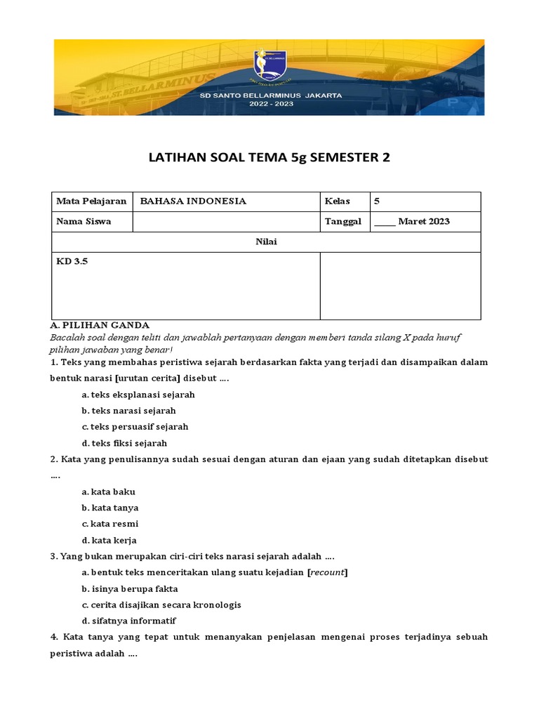 Rahasia Sukses Menjawab Soal Essay Bahasa Indonesia Kelas 5 Semester 2 yang Wajib Tahu Rahasia Sukses Menjawab Soal Essay Bahasa Indonesia Kelas 5 Semester 2 yang Wajib Tahu