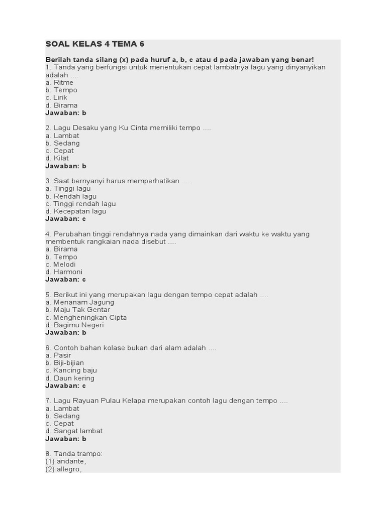 Wajib Tahu 3 Bocoran Soal PKN Siswa Kelas 4 Semester 2 Tema 6 Agar Nilai Sempurna Wajib Tahu 3 Bocoran Soal PKN Siswa Kelas 4 Semester 2 Tema 6 Agar Nilai Sempurna